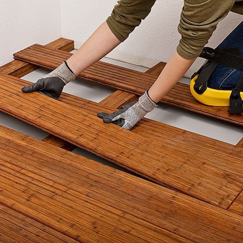 Instalar suelo terraza madera