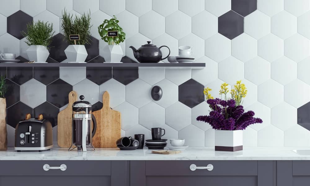 azulejos para cocinas blancas más fácil de limpiar